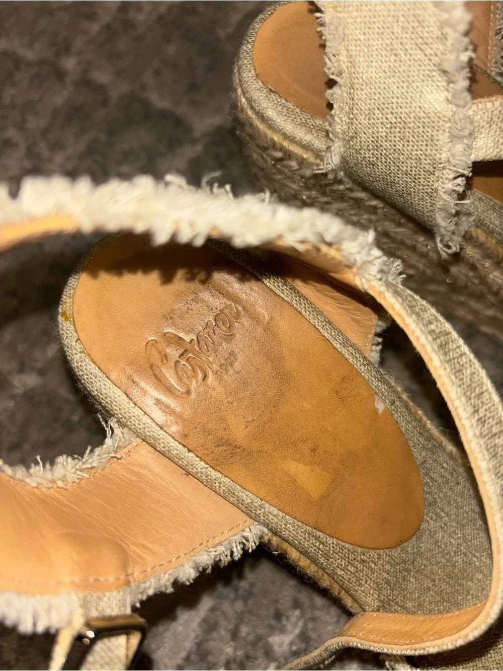 Castaner Bromelia Wedge Espadrille Sandals in light gold